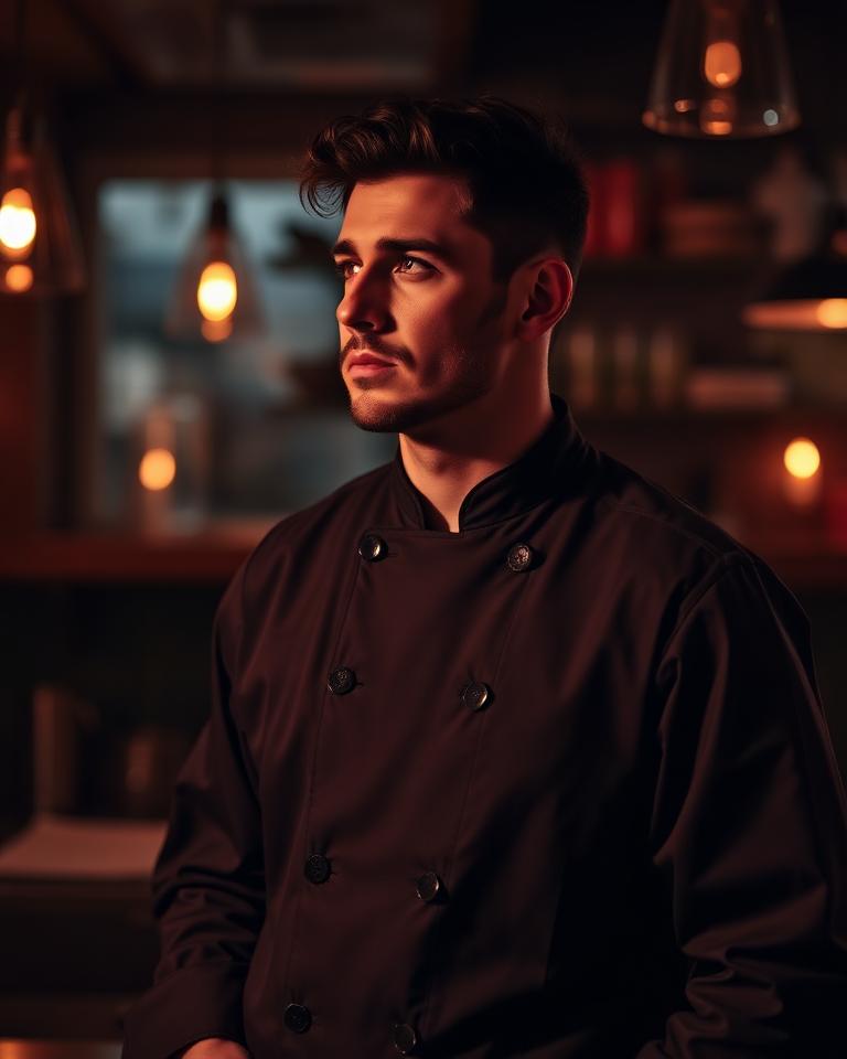 Portret van chef Dylan
