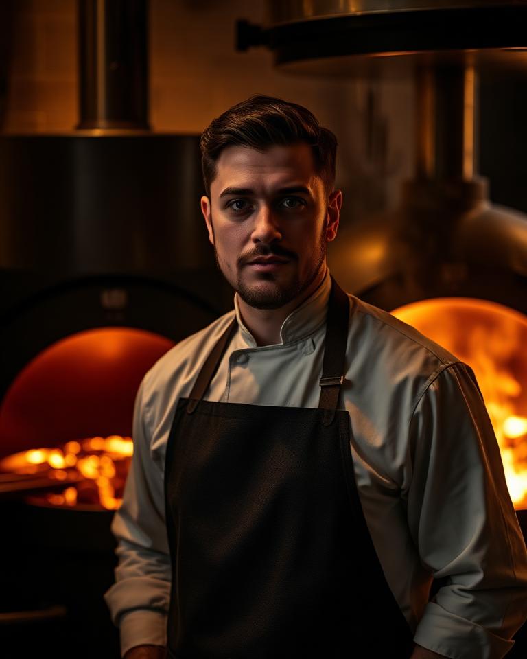 Portret van chef Yort